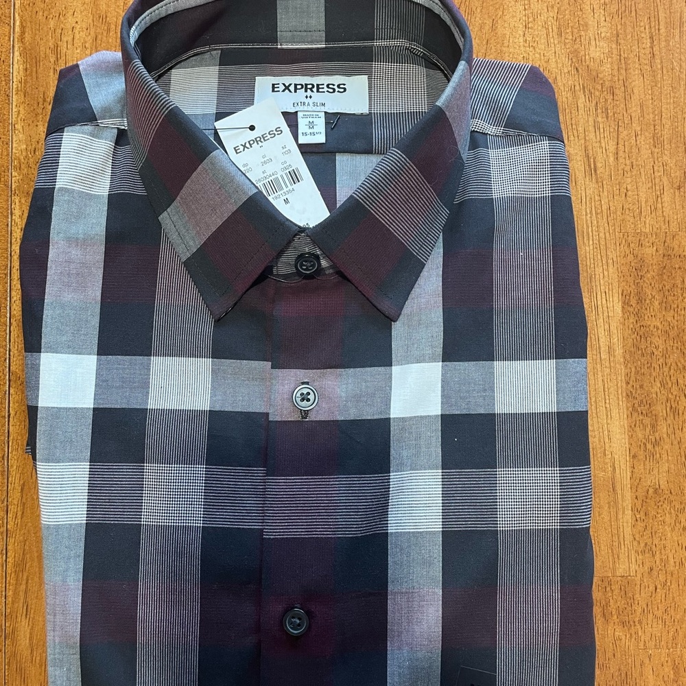 Express long sleeve button up shirt.